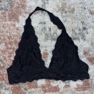 Free people lace halter bralette